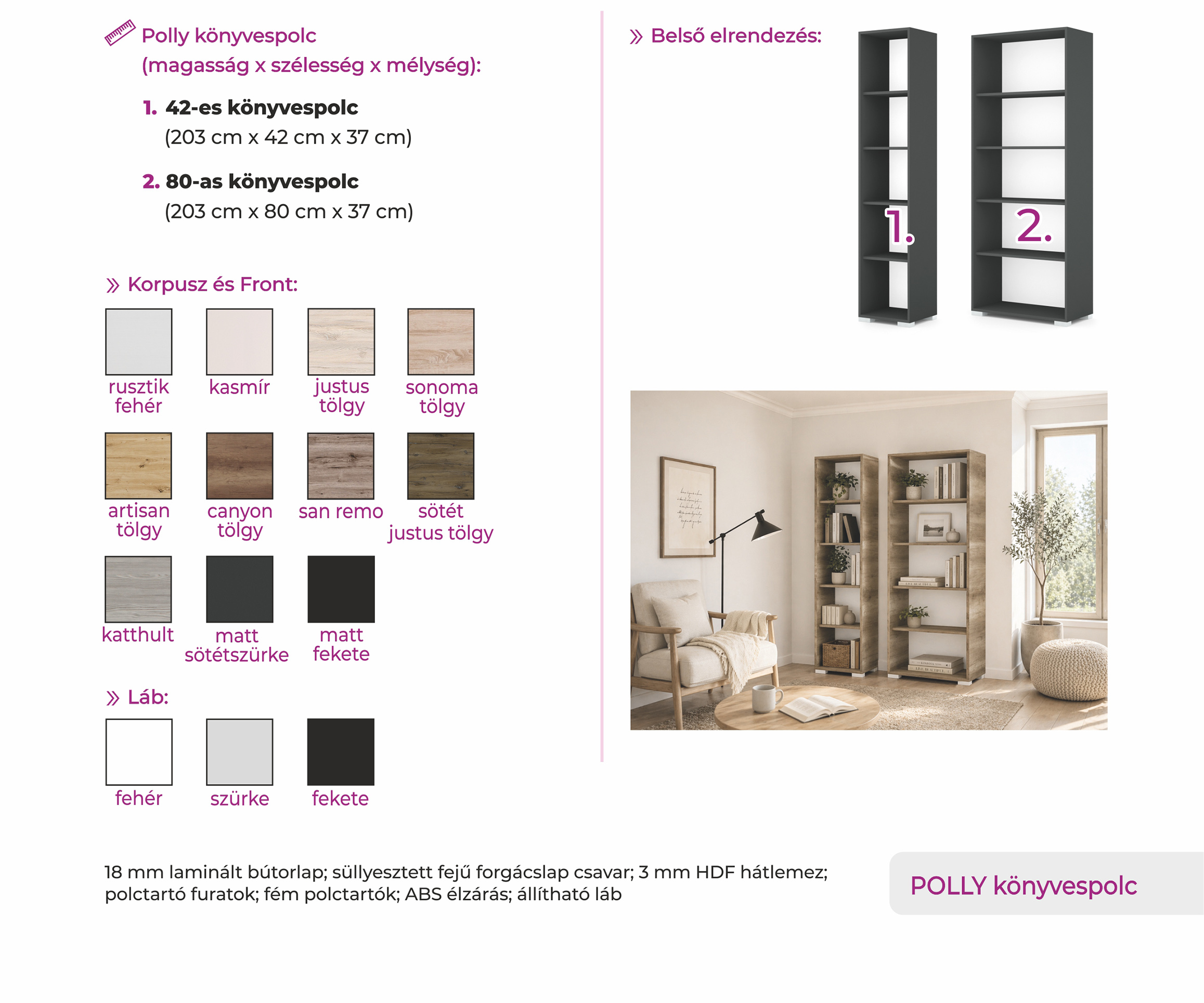 könyvespolc Polly - Image 8