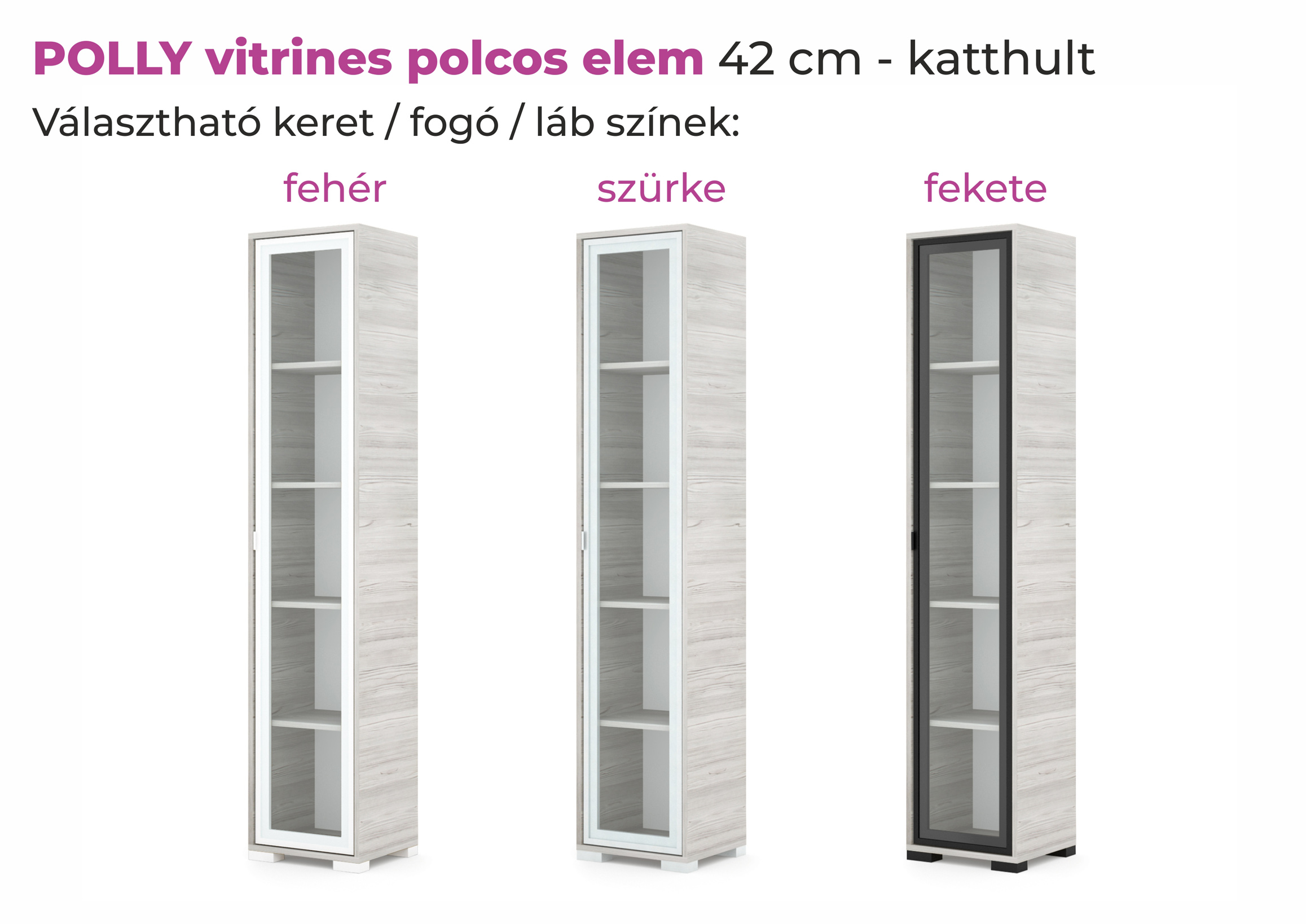 könyvespolc vitrines Polly - Image 8
