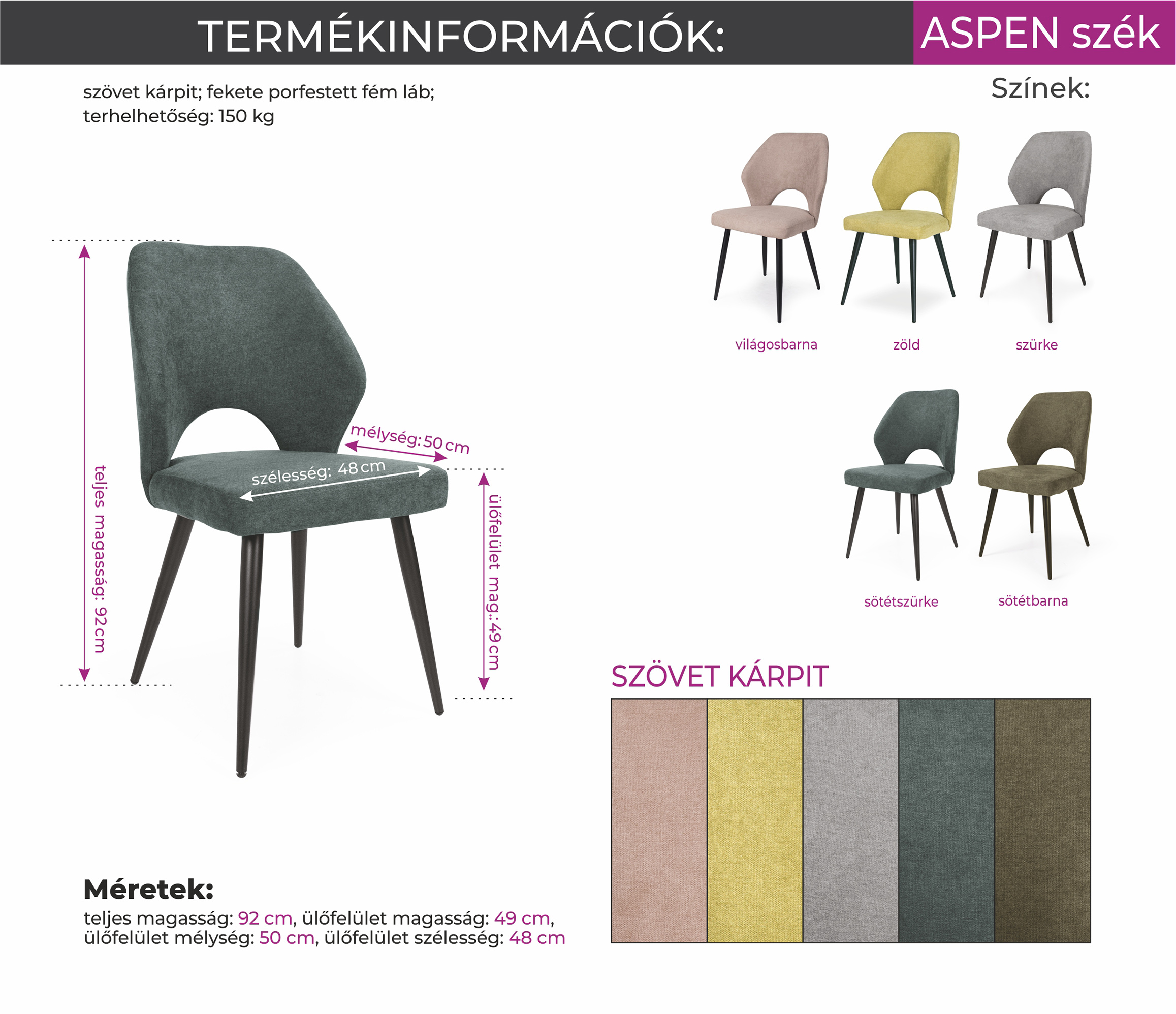 szék Aspen - Image 9