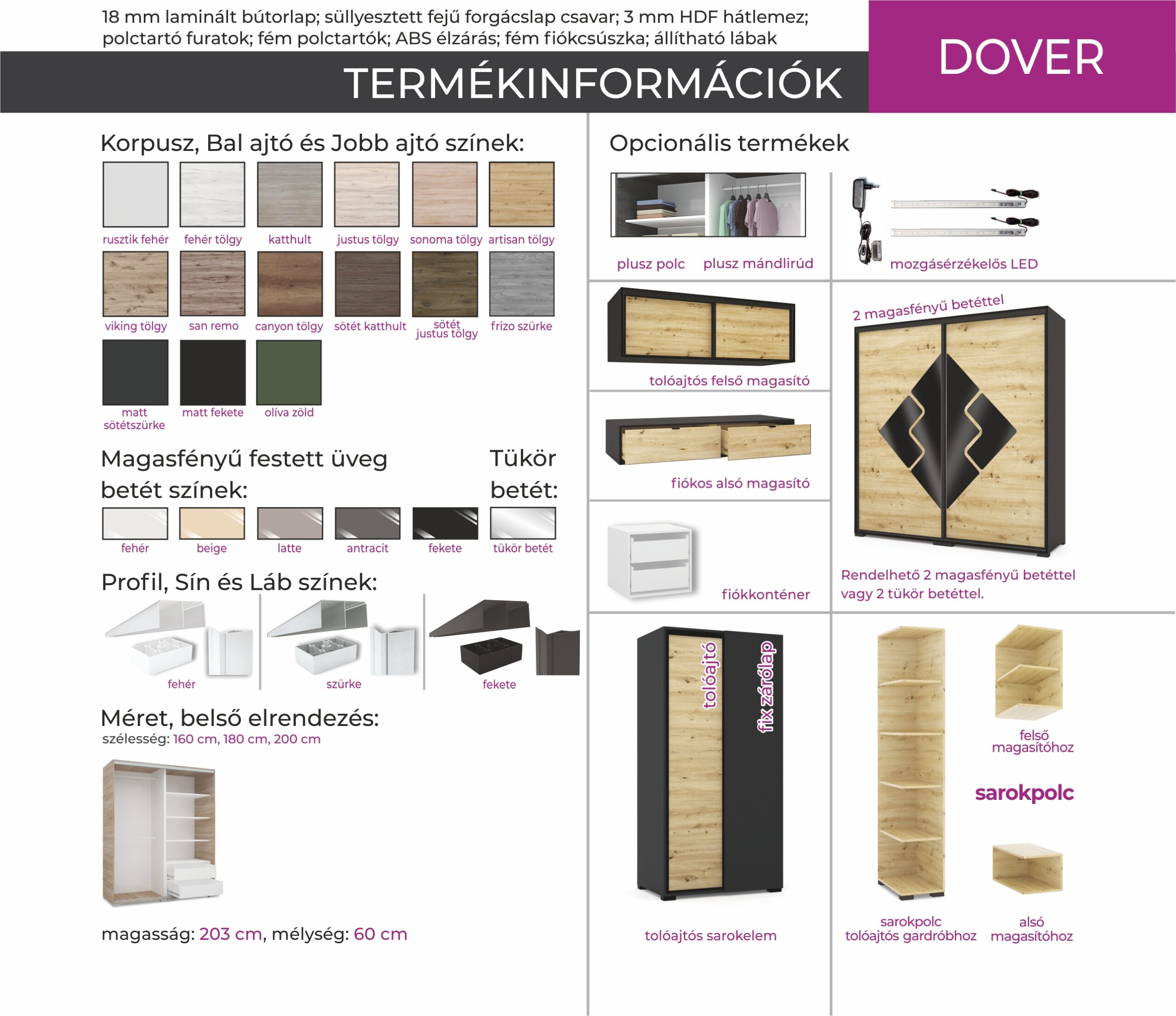 Dover gardrob 3 méretben - Image 7